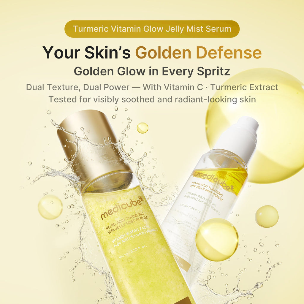 Kojic Acid Turmeric Vitamin Gold Jelly Mist Sérum
