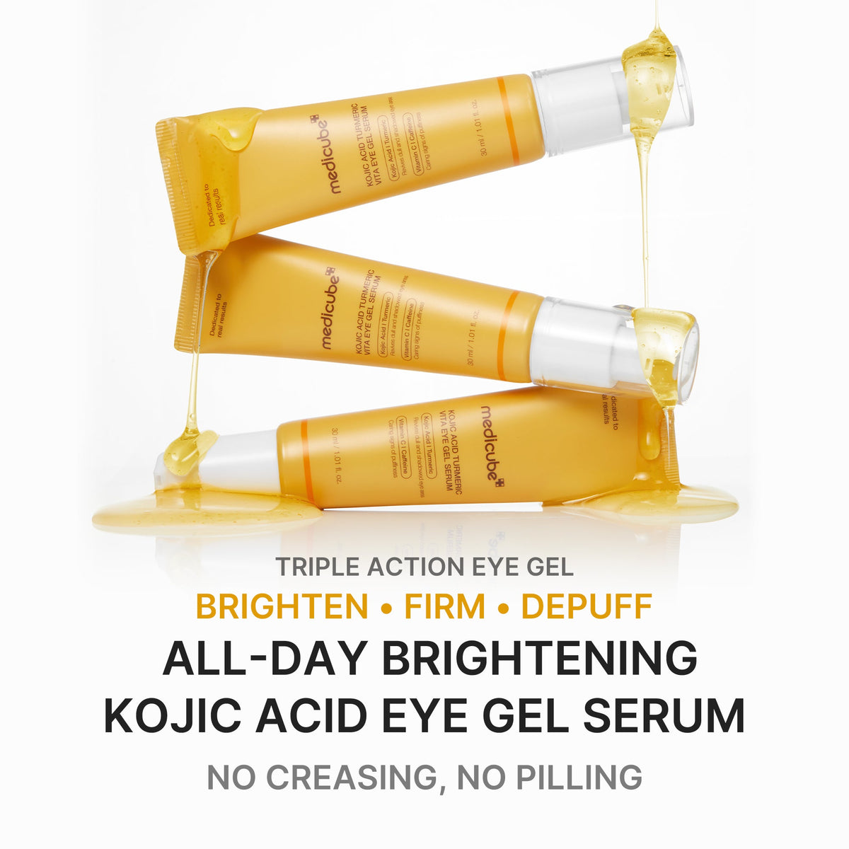 Sérum en gel para ojos con ácido kójico y cúrcuma