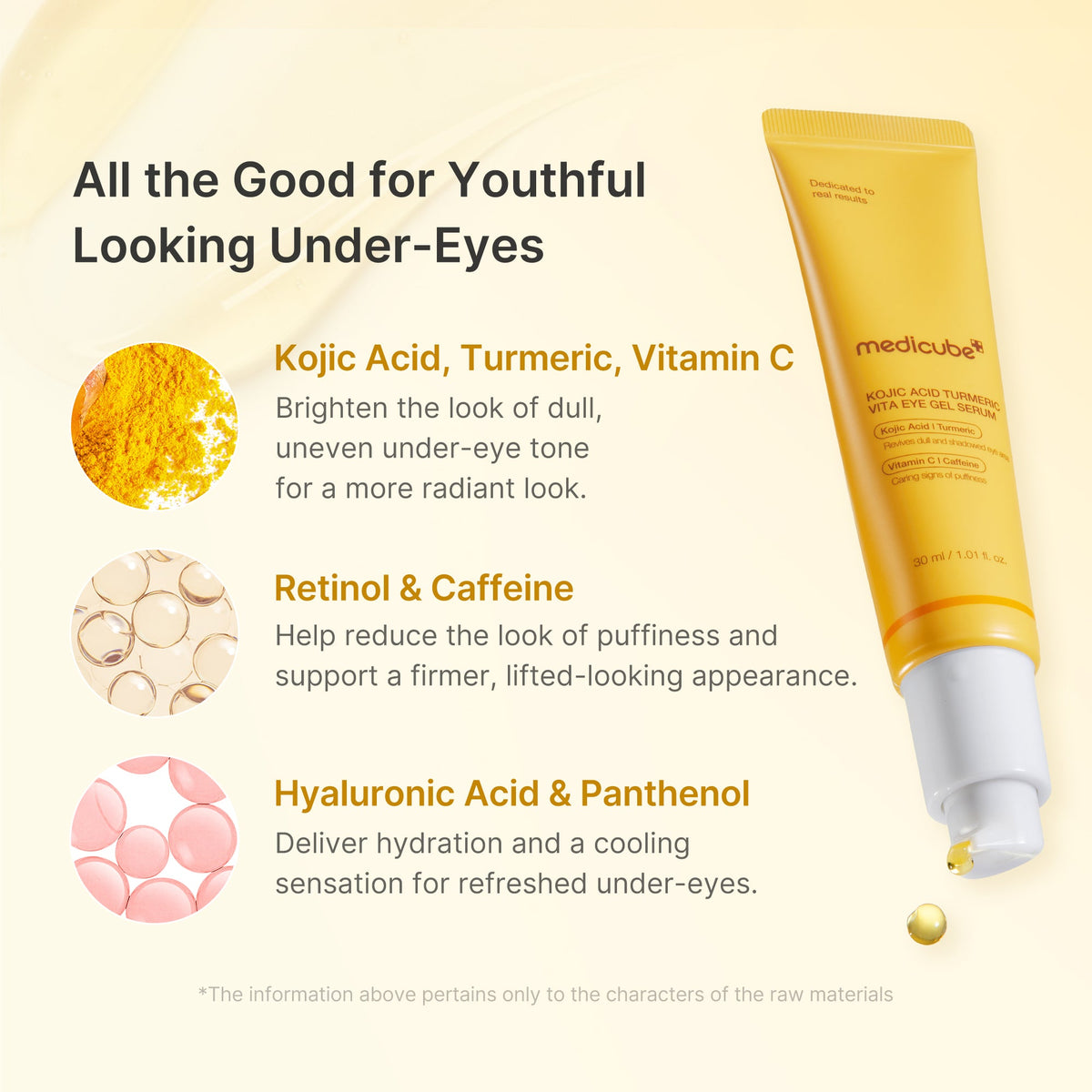 Sérum en gel para ojos con ácido kójico y cúrcuma