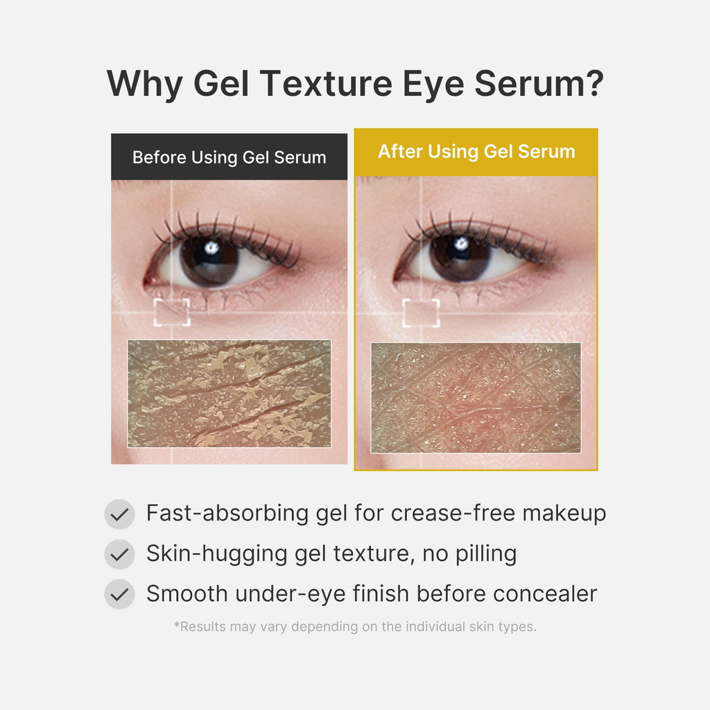 Sérum en gel para ojos con ácido kójico y cúrcuma